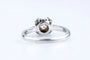 Bague 56 Bague ancienne en or blanc 18K avec diamant 0,22 ct 58 Facettes BG31200303-107
