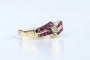 Bague 55 Bague rubis et diamants en or jaune 18 carats 58 Facettes BGRUCC1315-107