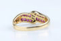 Bague 55 Bague rubis et diamants en or jaune 18 carats 58 Facettes BGRUCC1315-107