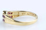 Bague 55 Bague rubis et diamants en or jaune 18 carats 58 Facettes BGRUCC1315-107