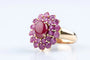 Bague 52 Bague fleur en or jaune 18K avec rubis 3,35 ct 58 Facettes BGRUBIOC583-107
