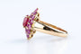 Bague 52 Bague fleur en or jaune 18K avec rubis 3,35 ct 58 Facettes BGRUBIOC583-107