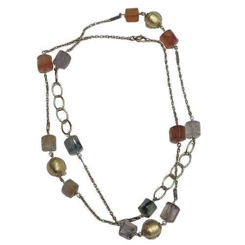 Collier Collier en or 18 carats et verre de Murano avec quartz 58 Facettes COVMA01