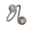 Bague 54 Bague - Diamants taille rose et brillant 58 Facettes S367