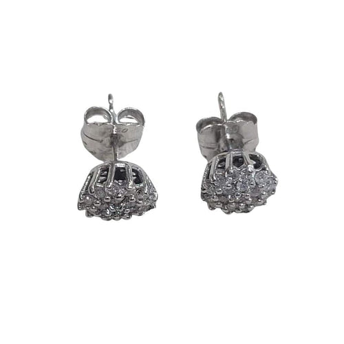 Boucles d'oreilles Boucles d’oreilles en or blanc 18 carats et diamants 58 Facettes PE551
