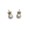 Boucles d'oreilles Boucles d'oreilles en perles avec étoile en diamants en or blanc et jaune 18 carats 58 Facettes PE238TA159
