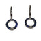 Boucles d'oreilles Boucles d'oreilles en or blanc 18 carats avec saphirs et diamants 58 Facettes PE697