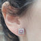 Boucles d'oreilles Boucles d’oreilles rubis et diamants en or blanc et jaune 18 carats 58 Facettes PE649