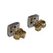 Boucles d'oreilles Boucles d’oreilles rubis et diamants en or blanc et jaune 18 carats 58 Facettes PE649