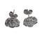 Boucles d'oreilles Boucles d’oreilles fleur en or blanc 18 carats et diamants 58 Facettes PE413