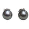 Boucles d'oreilles Boucles d’oreilles en perles de Tahiti en or blanc 18 carats 58 Facettes PE594