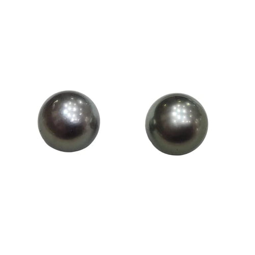 Boucles d'oreilles Boucles d’oreilles en perles de Tahiti en or blanc 18 carats 58 Facettes PE594