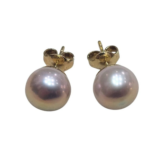 Boucles d'oreilles Boucles d’oreilles en or 18 carats et perles d’eau douce roses 58 Facettes TA128