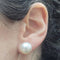 Boucles d'oreilles Boucles d’oreilles en perles en or blanc 18 carats 58 Facettes PE798