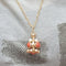 Pendentif Pendentif en or jaune 18 carats avec corail et perles Akoya 58 Facettes SREFCORPER