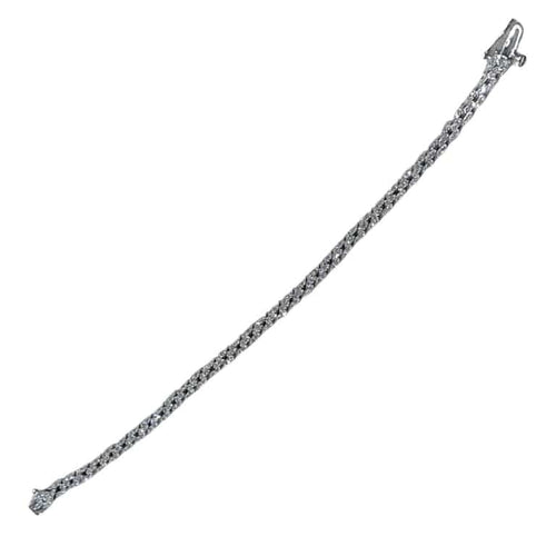 Bracelet Bracelet en or blanc 18 carats et diamants 58 Facettes P19