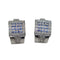 Boucles d'oreilles Boucles d'oreilles en or blanc 18 carats avec diamants et saphirs 58 Facettes PE198