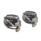 Boucles d'oreilles Boucles d'oreilles en or blanc 18 carats avec diamants et saphirs 58 Facettes PE198