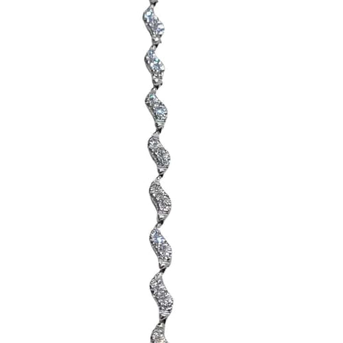 Bracelet Bracelet en or blanc 18 carats et diamants taille brillant 58 Facettes 4G747