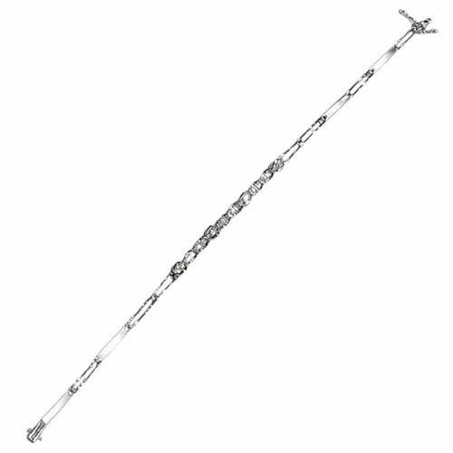 Bracelet Bracelet en or blanc 18 carats et diamants 58 Facettes P17