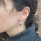 Boucles d'oreilles Boucles d'oreilles en or blanc 18 carats avec diamants et quartz fumé 58 Facettes PE255