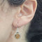 Boucles d'oreilles Boucles d'oreilles en or blanc 18 carats avec diamants et quartz fumé 58 Facettes PE255