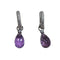 Boucles d'oreilles Boucles d’oreilles démontables en or blanc 18 carats et améthystes 58 Facettes PE991