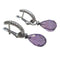 Boucles d'oreilles Boucles d’oreilles démontables en or blanc 18 carats et améthystes 58 Facettes PE991