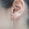 Boucles d'oreilles Boucles d’oreilles en or rose 18 carats et diamants taille brillant 58 Facettes PE859