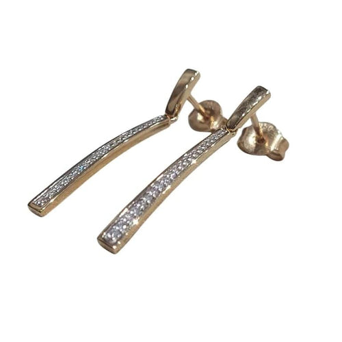 Boucles d'oreilles Boucles d’oreilles en or rose 18 carats et diamants taille brillant 58 Facettes PE859