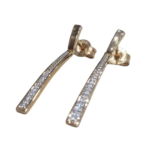 Boucles d'oreilles Boucles d’oreilles en or rose 18 carats et diamants taille brillant 58 Facettes PE859