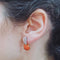 Boucles d'oreilles Boucles d’oreilles démontables en or blanc et rose 18 ct, corail et diamants 58 Facettes PE435PE3438