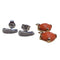 Boucles d'oreilles Boucles d’oreilles démontables en or blanc et rose 18 ct, corail et diamants 58 Facettes PE435PE3438