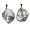 Boucles d'oreilles Boucles d’oreilles en or blanc 18 carats avec perles, spinelles et diamants noirs 58 Facettes T518