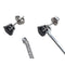 Boucles d'oreilles Boucles d’oreilles démontables en or blanc 18k, perles, diamants et onyx 58 Facettes TA73T364