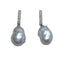 Boucles d'oreilles Boucles d’oreilles démontables en or blanc 18k, perles, diamants et onyx 58 Facettes TA73T364