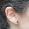 Boucles d'oreilles Boucles d’oreilles démontables en or jaune 18 carats, corail noir et diamants noirs 58 Facettes PE348T222