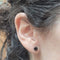 Boucles d'oreilles Boucles d’oreilles démontables en or jaune 18 carats, corail noir et diamants noirs 58 Facettes PE348T222