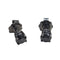 Boucles d'oreilles Boucles d’oreilles démontables en or jaune 18 carats, corail noir et diamants noirs 58 Facettes PE348T222