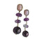 Boucles d'oreilles Boucles d'oreilles en or jaune 18 carats avec perles, opales et fluorites 58 Facettes PE671