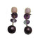 Boucles d'oreilles Boucles d'oreilles en or jaune 18 carats avec perles, opales et fluorites 58 Facettes PE671