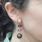 Boucles d'oreilles Boucles d'oreilles en or jaune 18 carats avec perles, opales et fluorites 58 Facettes PE671