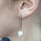 Boucles d'oreilles Boucles d’oreilles pendantes démontables en or blanc et jaune 18 ct, perles et diamants 58 Facettes T194T194