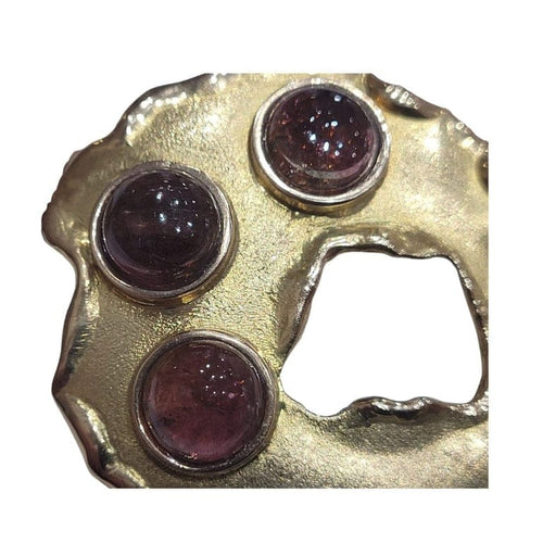 Pendentif Pendentif en or jaune 18 carats et tourmalines roses 58 Facettes TA165