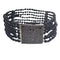 Bracelet Bracelet en or 18 carats au ruthénium, diamants noirs et onyx 58 Facettes P124
