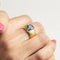 Bague Bague en or jaune 18 carats avec cyanite 58 Facettes BOR50