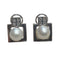 Boucles d'oreilles Boucles d’oreilles en or blanc 18 carats, perles et diamants 58 Facettes PE727