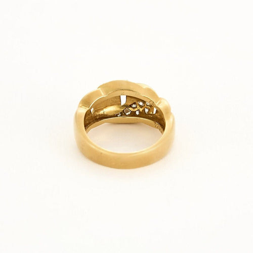 Bague 50.5 Cartier Bergame - Bague en or jaune et diamants 58 Facettes 58FC14-2