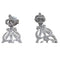 Boucles d'oreilles Boucles d'oreilles Art déco en or blanc 18 carats et diamants 58 Facettes PE501