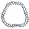 Collier Collier long de perles Akoya avec fermoir en or blanc et diamants 58 Facettes COP86